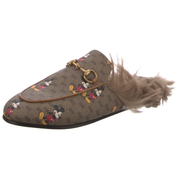 NWT GUCCI X DISNEY Princeton Lambswool Mules - Picture 5 of 16